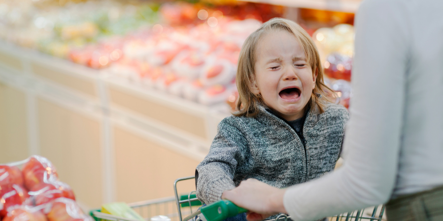 Wutanfall im Supermarkt 